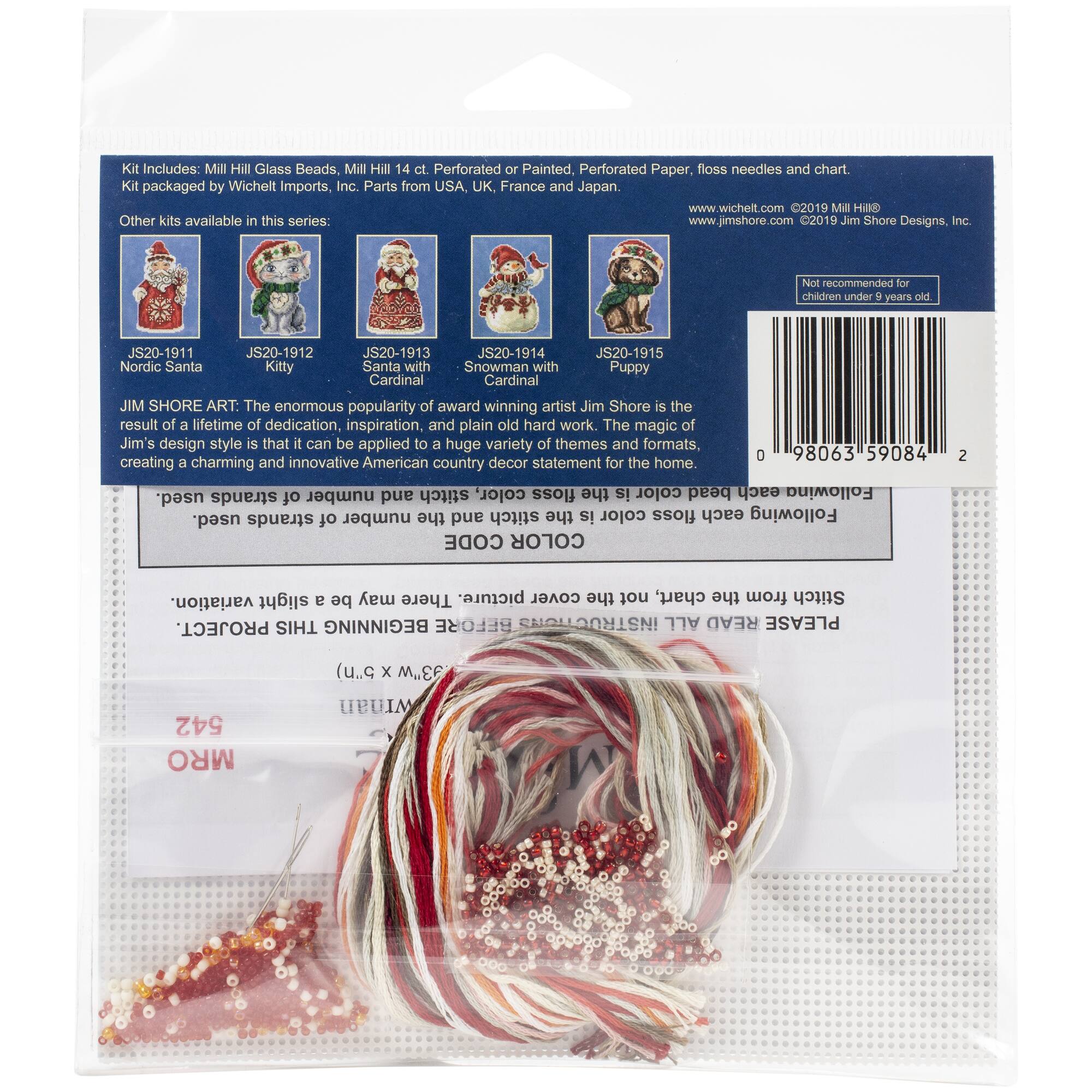 Mill Hill® Jim Shore Nordic Snowman Counted Cross Stitch Kit
